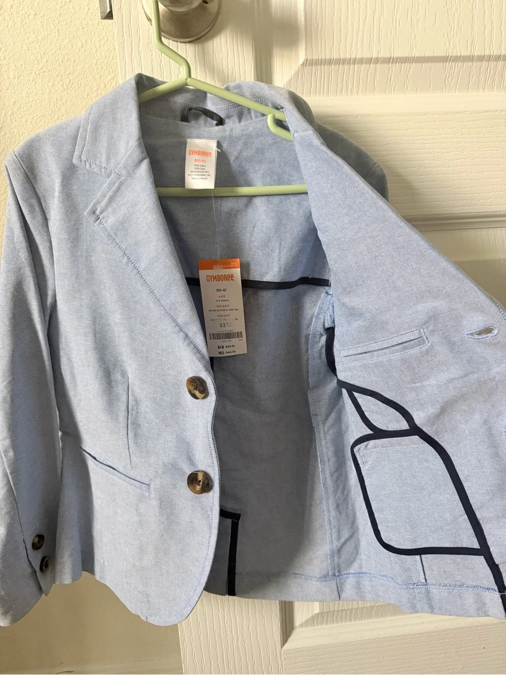 Gymboree Light Blue boys' Cotton Blazer